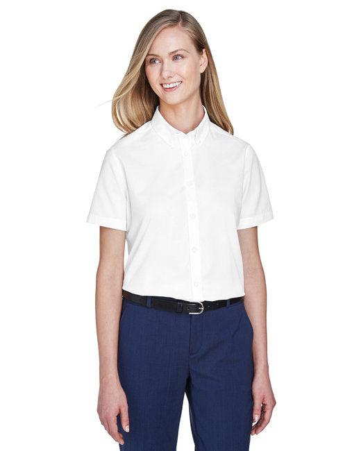 CORE365 Ladies' Optimum Short-Sleeve Twill Shirt 78194 - Dresses Max
