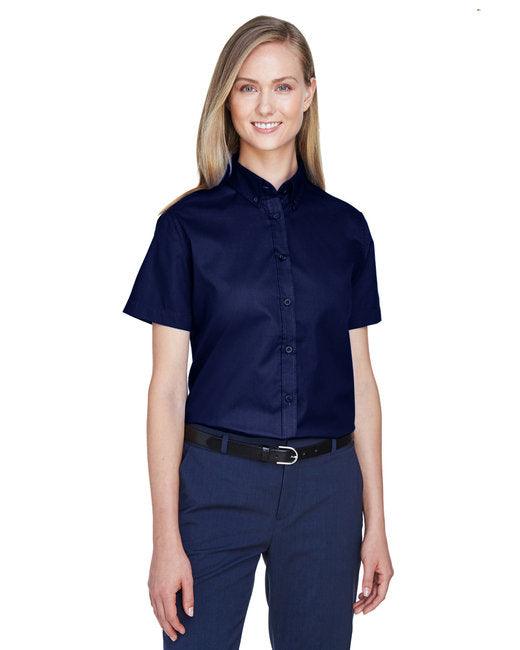 CORE365 Ladies' Optimum Short-Sleeve Twill Shirt 78194 - Dresses Max