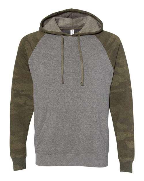 Independent Trading Co. Special Blend Raglan Hooded Sweatshirt PRM33SBP - Dresses Max