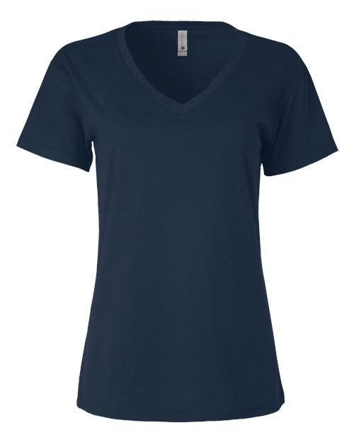 Next Level Women’s Cotton V-Neck T-Shirt 3940 - Dresses Max