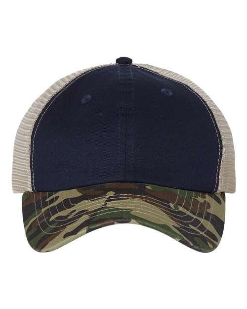 Sportsman Contrast-Stitch Mesh-Back Cap 3100 - Dresses Max