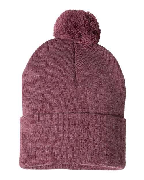 Sportsman Pom-Pom 12" Knit Beanie SP15 - Dresses Max