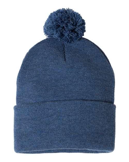 Sportsman Pom-Pom 12" Knit Beanie SP15 - Dresses Max