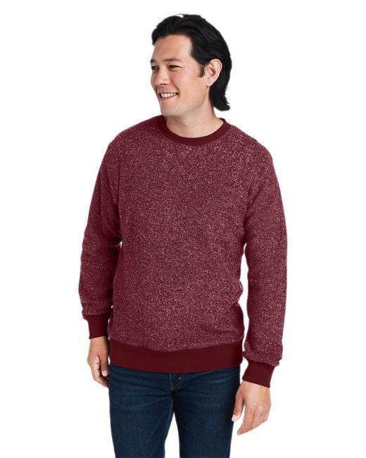 J America Unisex Aspen Fleece Crewneck Sweatshirt 8712JA - Dresses Max