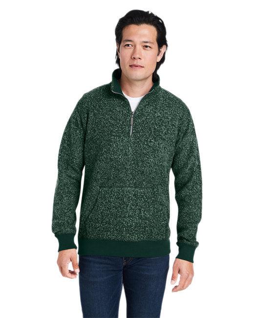 J America Unisex Aspen Fleece Quarter-Zip Sweatshirt 8713JA - Dresses Max