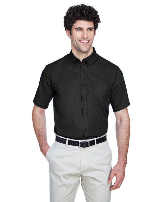 CORE365 Men's Tall Optimum Short-Sleeve Twill Shirt 88194T - Dresses Max
