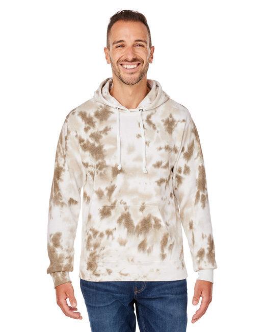 J America Adult Tie-Dye Pullover Hooded Sweatshirt 8861JA - Dresses Max