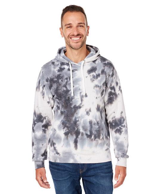 J America Adult Tie-Dye Pullover Hooded Sweatshirt 8861JA - Dresses Max