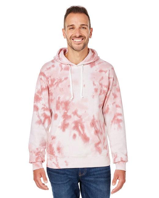 J America Adult Tie-Dye Pullover Hooded Sweatshirt 8861JA - Dresses Max
