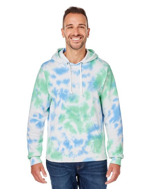 J America Adult Tie-Dye Pullover Hooded Sweatshirt 8861JA - Dresses Max