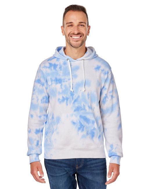 J America Adult Tie-Dye Pullover Hooded Sweatshirt 8861JA - Dresses Max