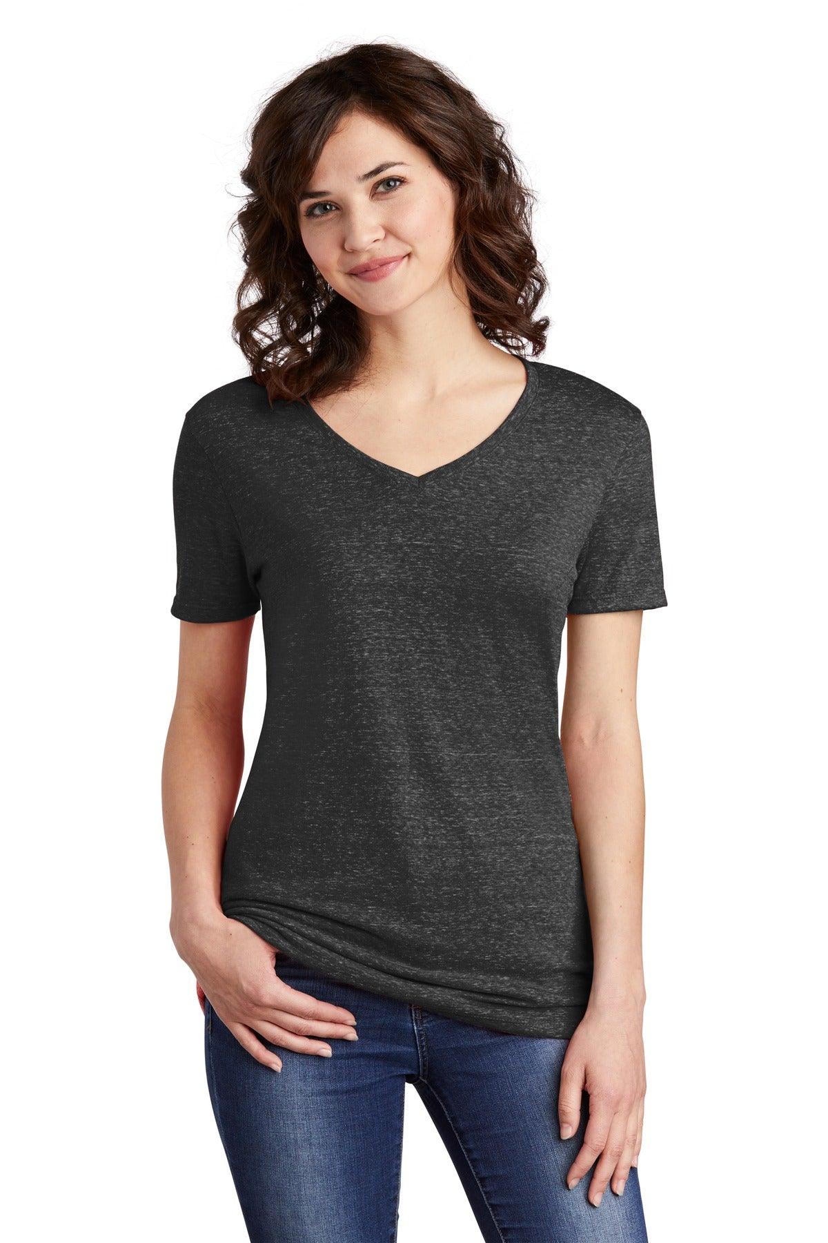 JERZEES Ladies Snow Heather Jersey V-Neck T-Shirt 88WV - Dresses Max