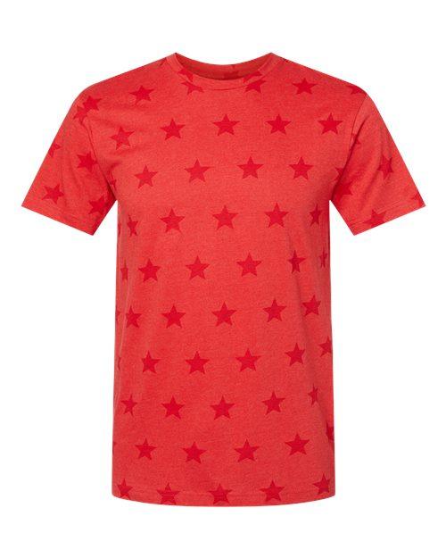 Code Five Star Print Tee 3929 - Dresses Max
