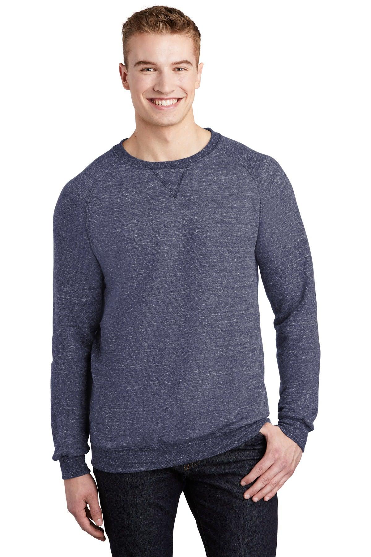 JERZEES Snow Heather French Terry Raglan Crew 91M - Dresses Max