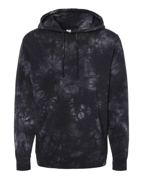 Independent Trading Co. Midweight Tie-Dyed Hooded Sweatshirt PRM4500TD - Dresses Max