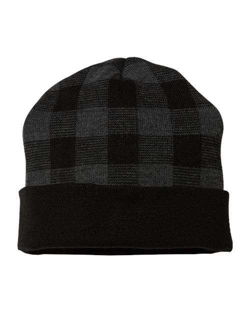 CAP AMERICA USA-Made Plaid Beanie RKP12 - Dresses Max