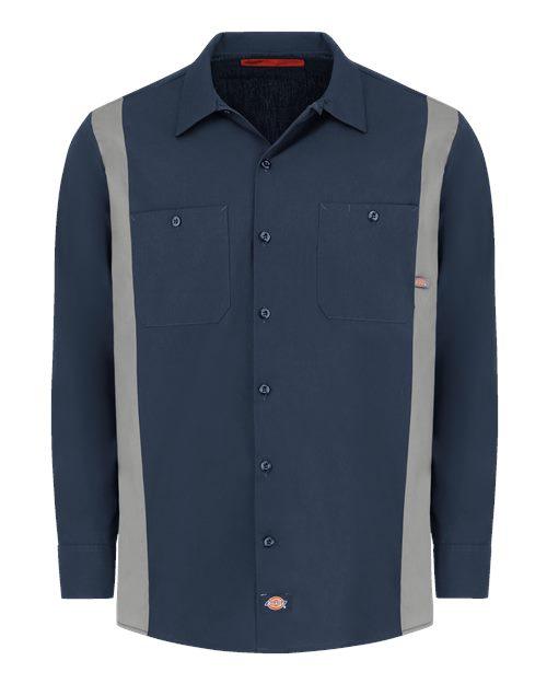 Dickies Industrial Colorblocked Long Sleeve Shirt 5524 - Dresses Max