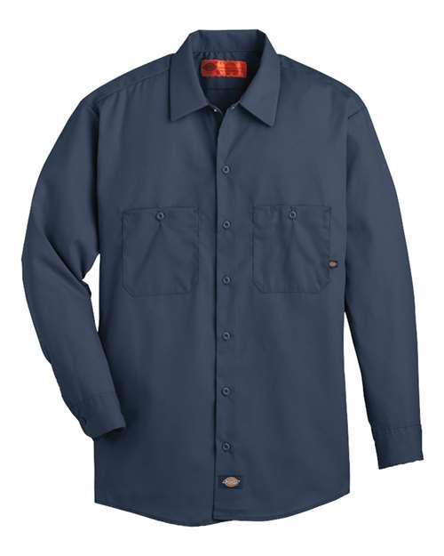 Dickies Industrial Long Sleeve Work Shirt L535 - Dresses Max