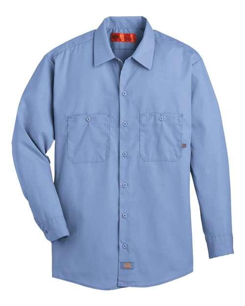 Dickies Industrial Long Sleeve Work Shirt L535 - Dresses Max