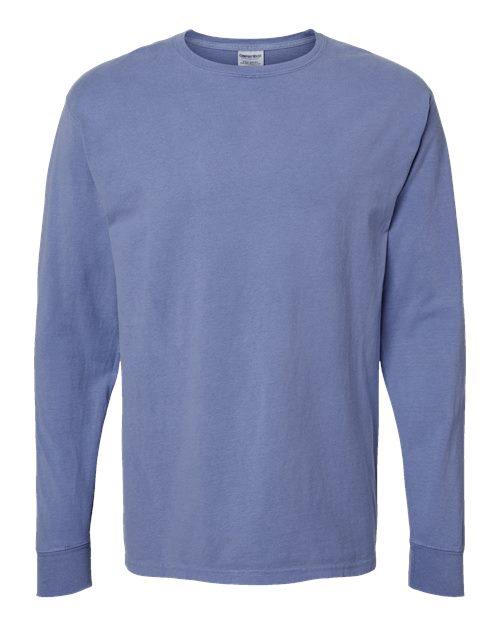 ComfortWash by Hanes Garment-Dyed Long Sleeve T-Shirt GDH200 - Dresses Max