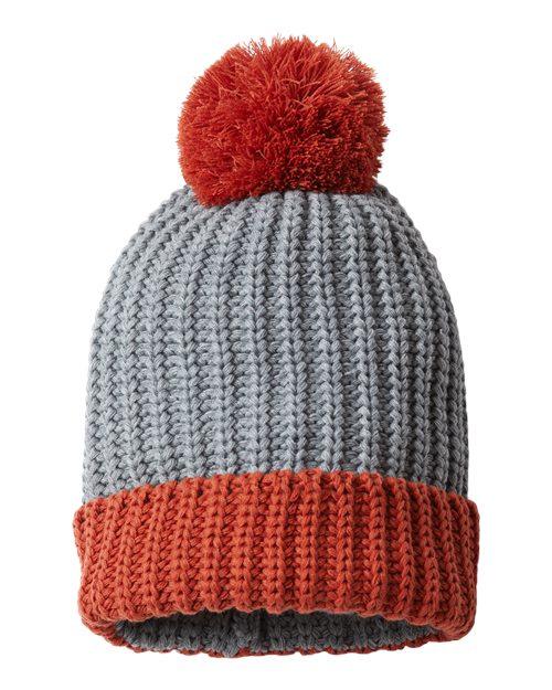 Richardson Chunky Cable with Cuff & Pom Beanie 143R - Dresses Max