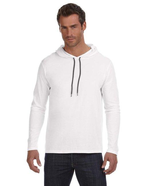 Gildan Adult Lightweight Long-Sleeve Hooded T-Shirt 987AN - Dresses Max