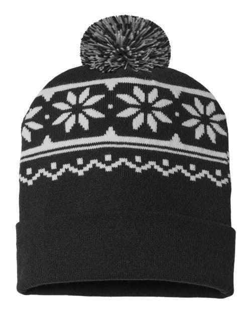 CAP AMERICA USA-Made Snowflake Beanie RKF12 - Dresses Max