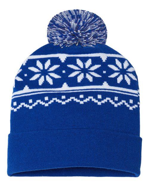 CAP AMERICA USA-Made Snowflake Beanie RKF12 - Dresses Max