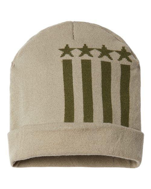 CAP AMERICA USA-Made Patriotic Cuffed Beanie RK12 - Dresses Max