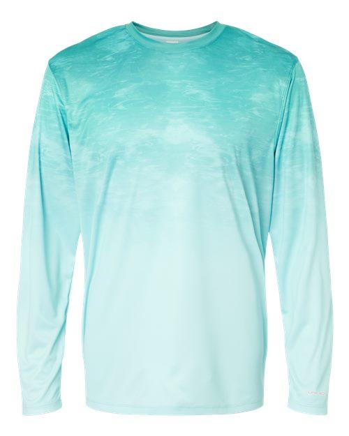 Paragon Montauk Oceanic Fade Performance Long Sleeve T-Shirt 229 - Dresses Max