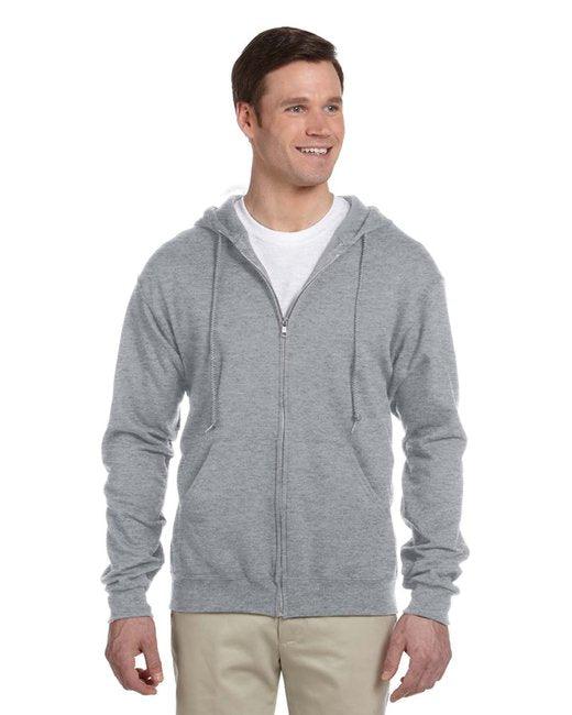 Jerzees Adult 8 oz. NuBlend® Fleece Full-Zip Hooded Sweatshirt 993 - Dresses Max