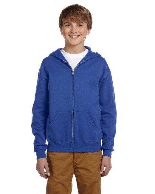 Jerzees Youth 8 oz. NuBlend Fleece Full-Zip Hooded Sweatshirt 993B - Dresses Max
