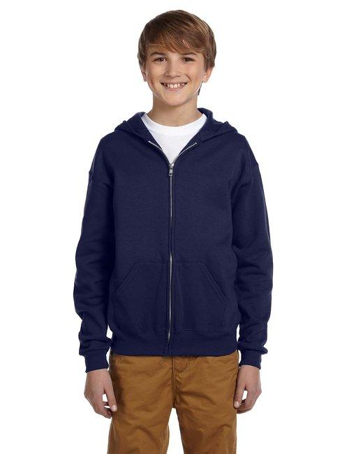 Jerzees Youth 8 oz. NuBlend Fleece Full-Zip Hooded Sweatshirt 993B - Dresses Max