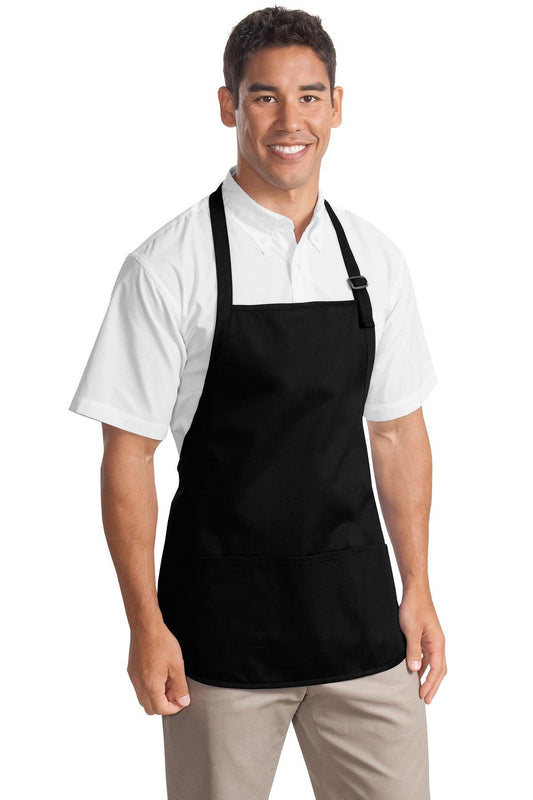Port Authority Medium-Length Apron with Pouch Pockets. A510 - Dresses Max