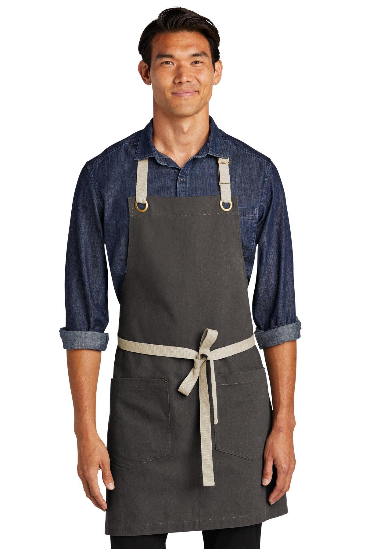 Port Authority Canvas Full-Length Two-Pocket Apron A815 - Dresses Max