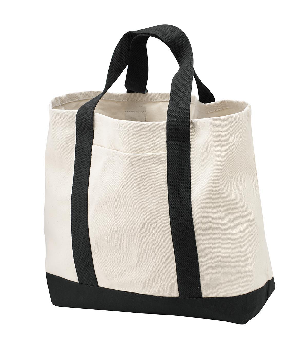 Port Authority - Ideal Twill Two-Tone Shopping Tote. B400 - Dresses Max