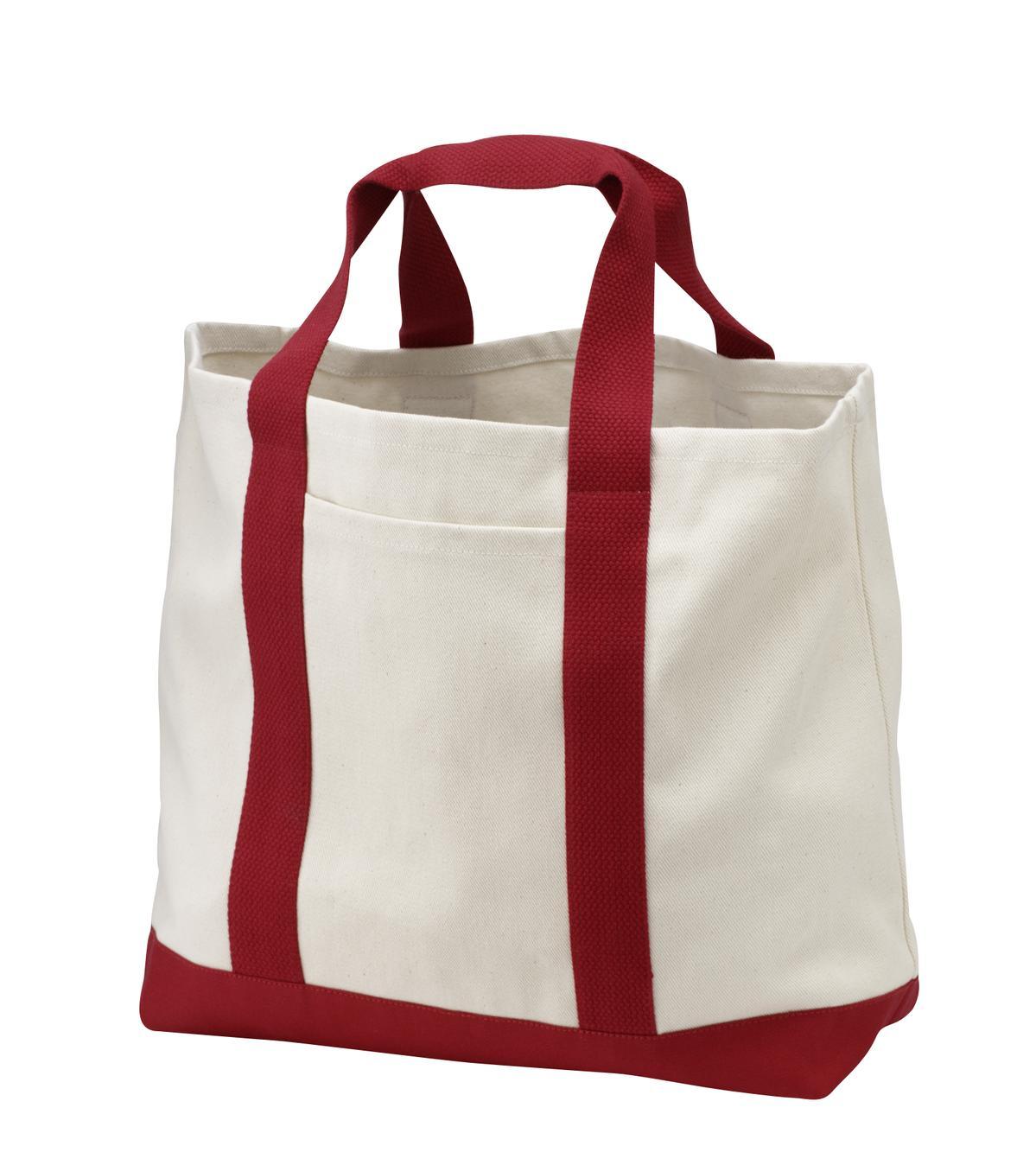 Port Authority - Ideal Twill Two-Tone Shopping Tote. B400 - Dresses Max