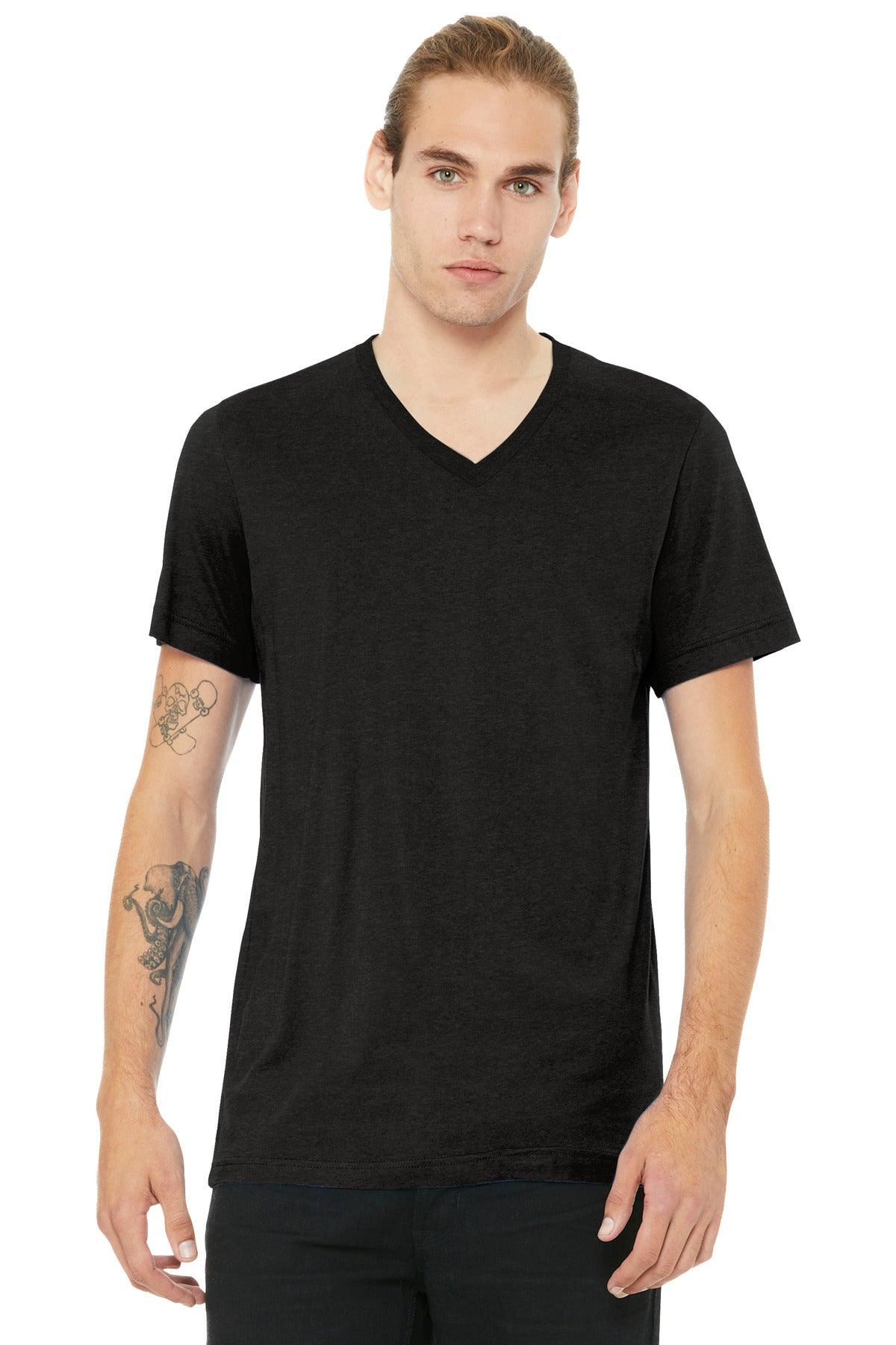 BELLA+CANVAS Unisex Heather CVC V-Neck Tee BC3005CVC - Dresses Max