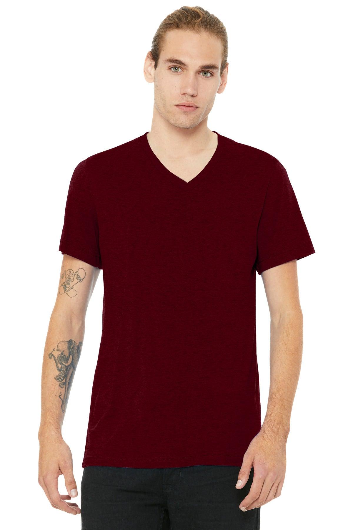 BELLA+CANVAS Unisex Heather CVC V-Neck Tee BC3005CVC - Dresses Max