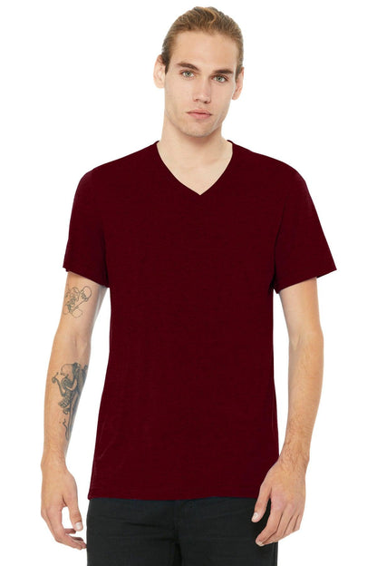 BELLA+CANVAS Unisex Heather CVC V-Neck Tee BC3005CVC - Dresses Max