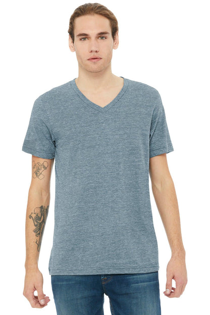BELLA+CANVAS Unisex Heather CVC V-Neck Tee BC3005CVC - Dresses Max