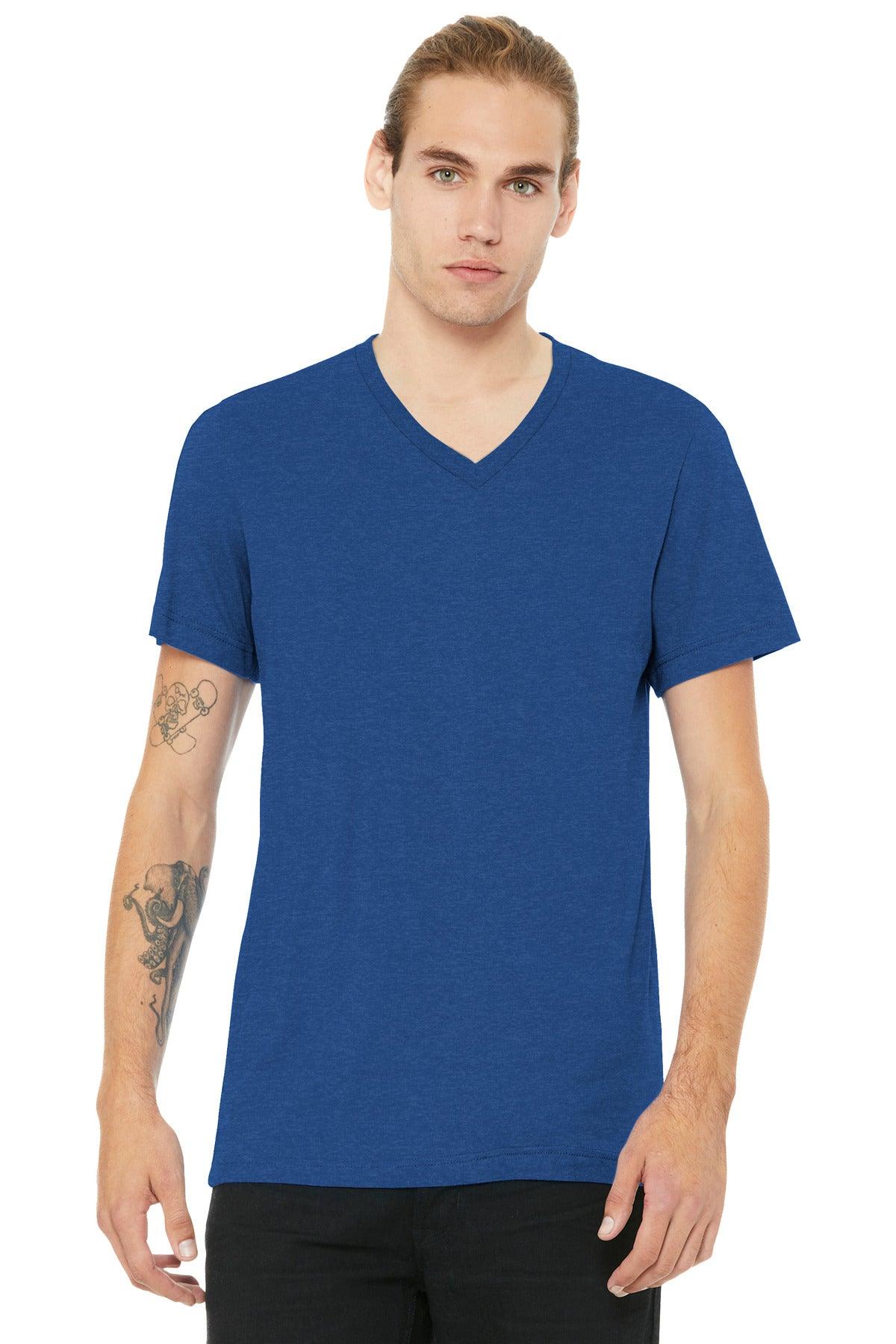 BELLA+CANVAS Unisex Heather CVC V-Neck Tee BC3005CVC - Dresses Max