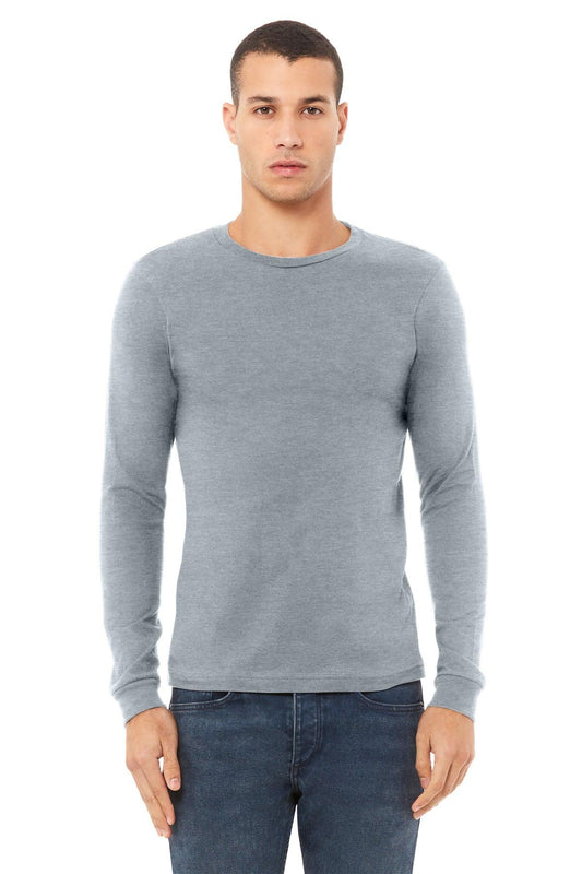 BELLA+CANVAS Unisex Heather CVC Long Sleeve Tee BC3501CVC - Dresses Max