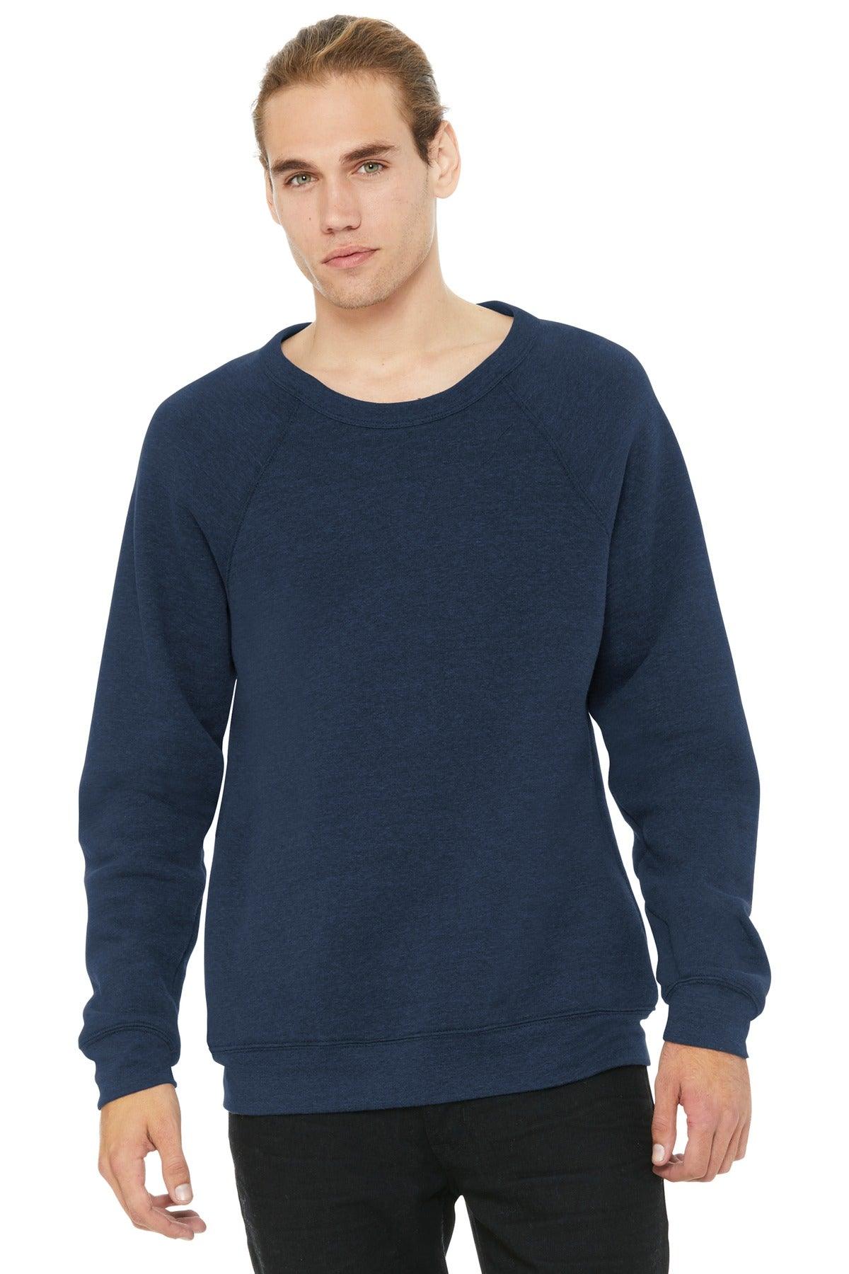 BELLA+CANVAS Unisex Sponge Fleece Raglan Sweatshirt. BC3901 - Dresses Max