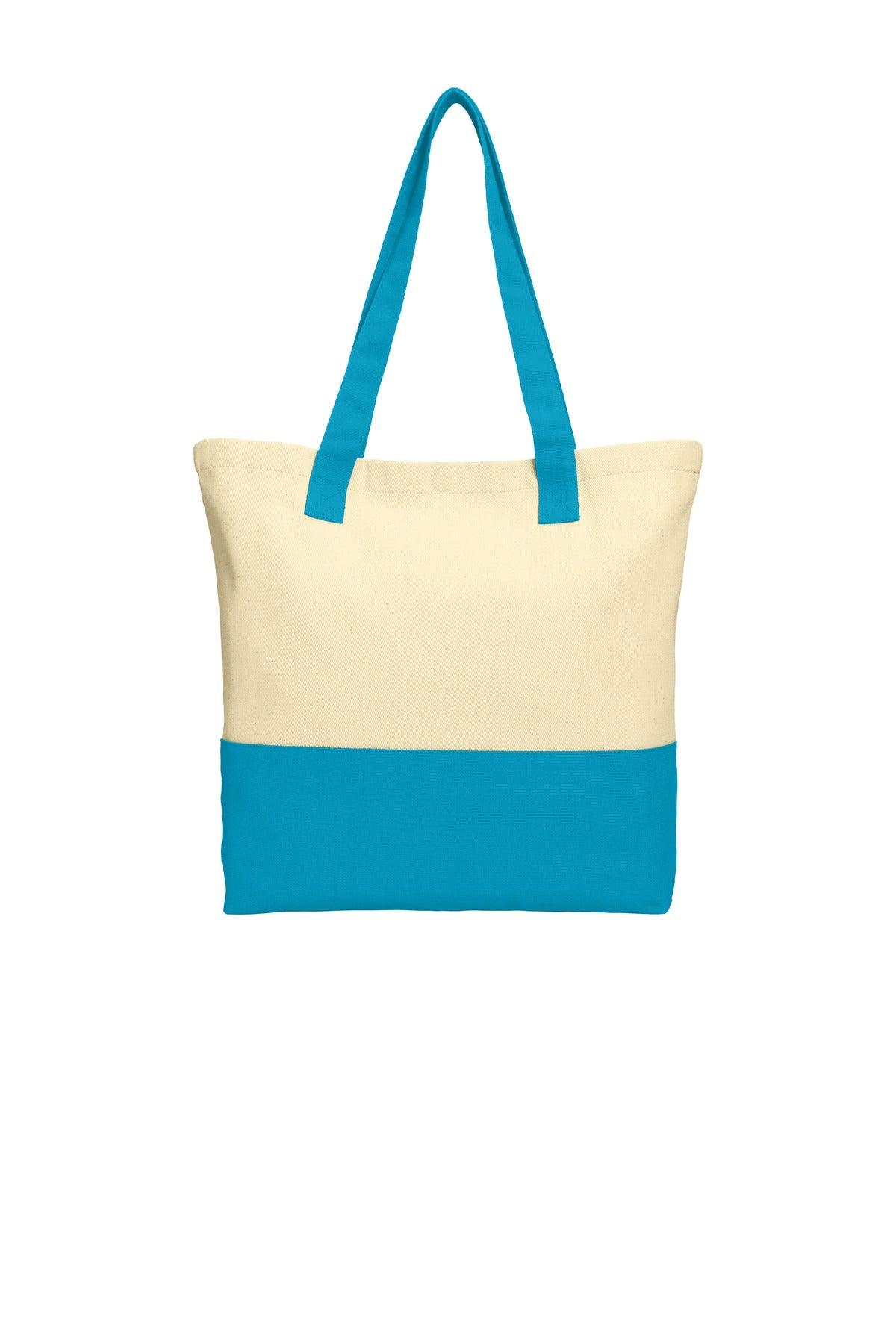 Port Authority Colorblock Cotton Tote. BG414 - Dresses Max