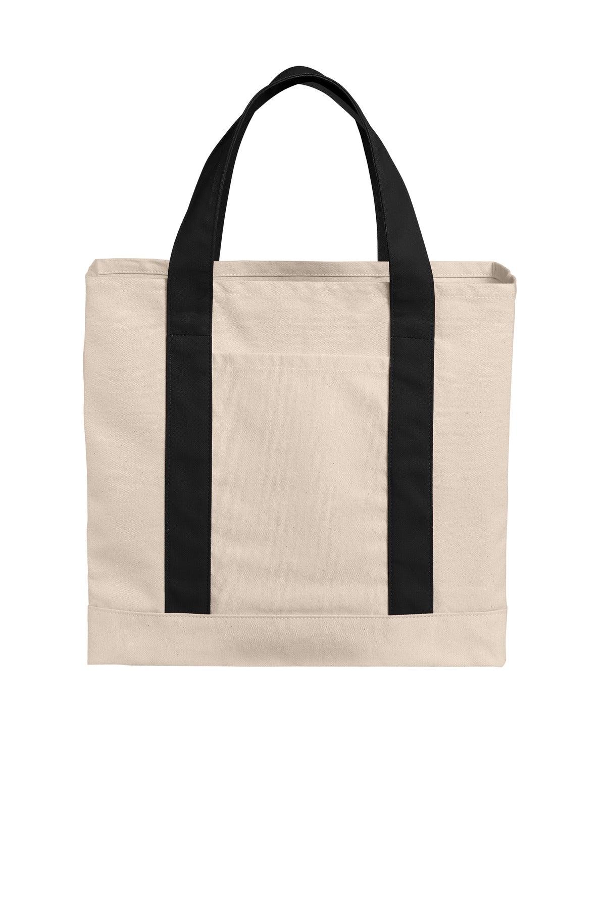 Port Authority Cotton Canvas Two-Tone Tote BG429 - Dresses Max