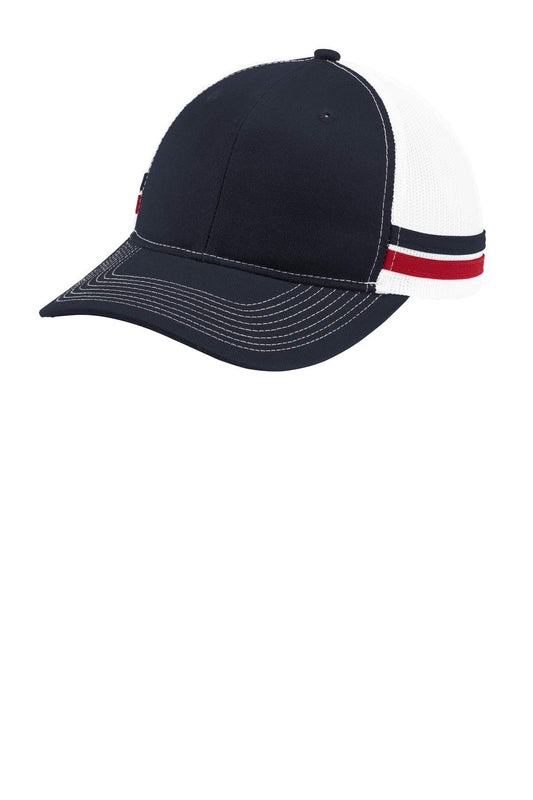 Port Authority Two-Stripe Snapback Trucker Cap. C113 - Dresses Max