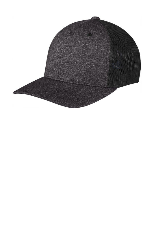 Port Authority Flexfit Melange Mesh Back Trucker Cap C302 - Dresses Max