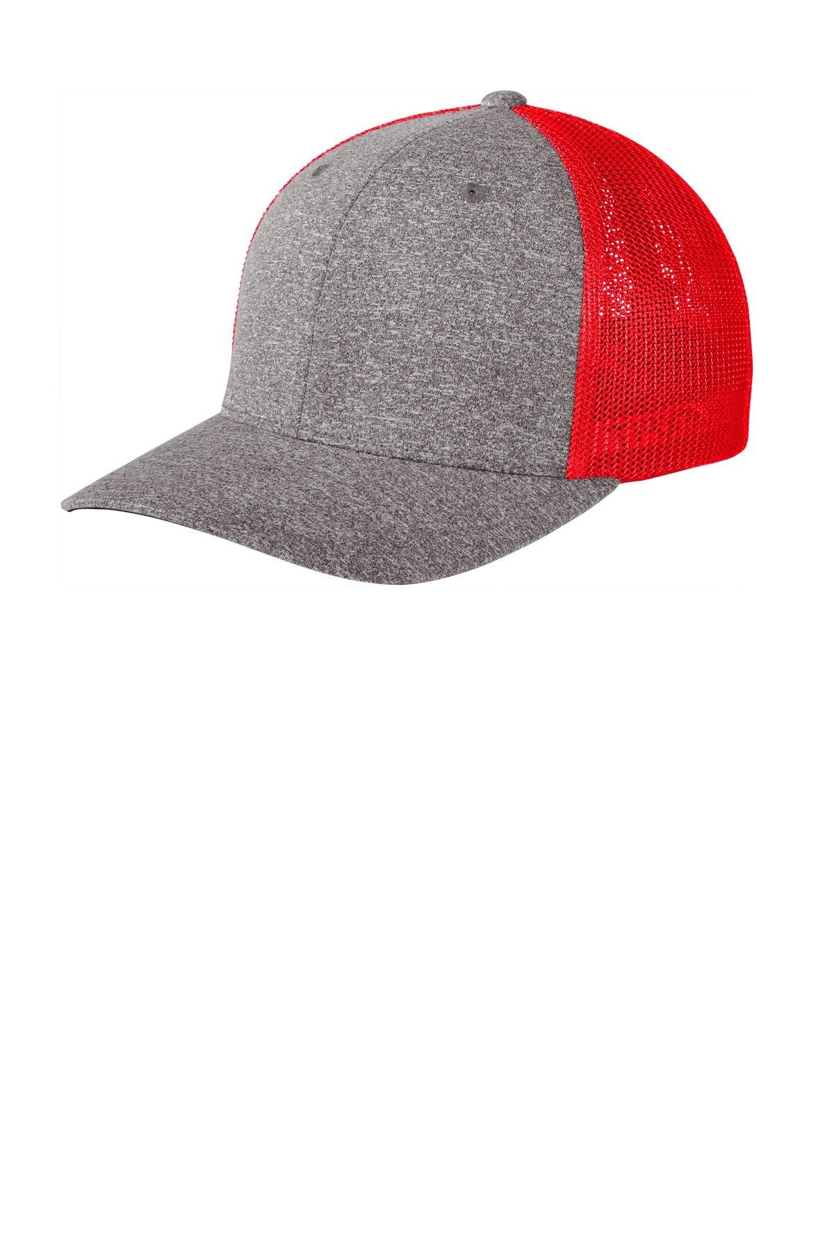 Port Authority Flexfit Melange Mesh Back Trucker Cap C302 - Dresses Max