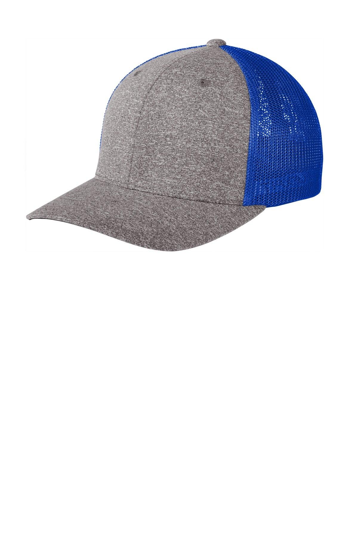 Port Authority Flexfit Melange Mesh Back Trucker Cap C302 - Dresses Max